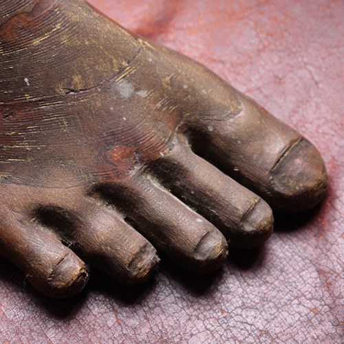 19Th Century Full Size Artist Lay Figure Foot 