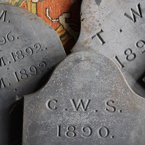 19Th Century Slate Grave Markers
