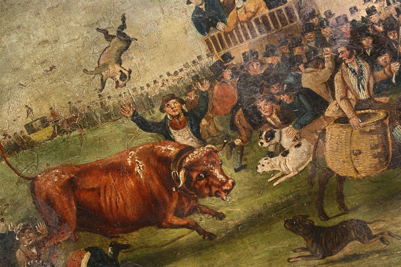 "Bull Broke Loose", Bull Baiting Oil On Canvas -the-school-for-scandal-img-8648-fotor-main-636901700996041944.jpg