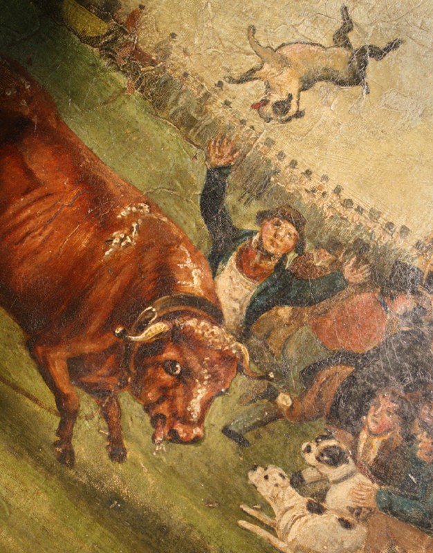 "Bull Broke Loose", Bull Baiting Oil on Canvas -the-school-for-scandal-img-8662-fotors-main-636901698416428219.jpg