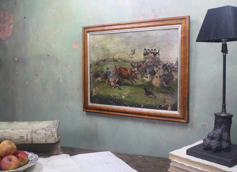 "Bull Broke Loose", Bull Baiting Oil On Canvas -the-school-for-scandal-img-8700-fotor-main-636901704043262389.jpg