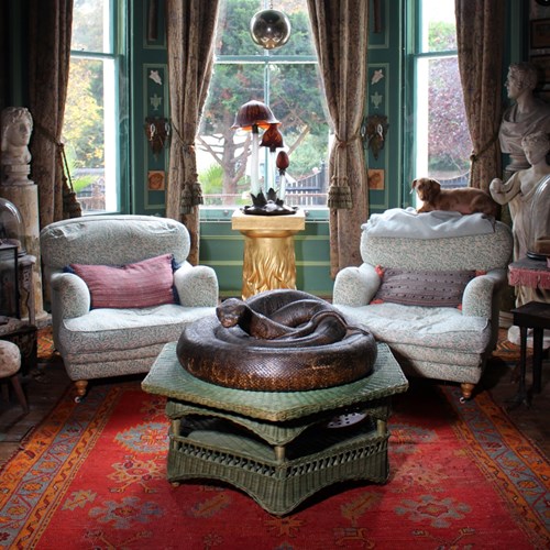 Large 19Th Century Burmese Python 