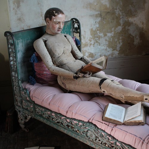 Circa 1860 Napoleon Lll Cast Iron Daybed