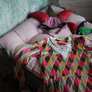 Harlequin Costume Wookey Hole Clown...