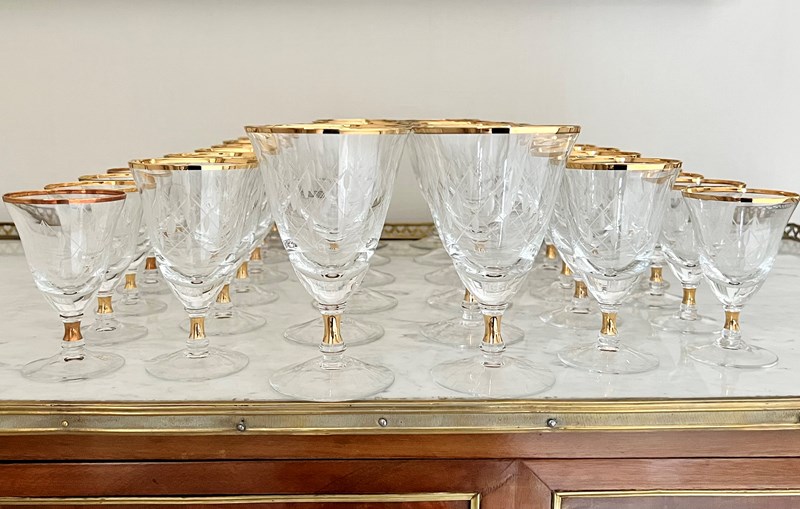 Suite Of 38 French Gold & Etched Wine Glasses-the-vintage-entertainer-93deba7b-1990-4a55-99c9-73108163c6a1-main-638157981281773520.jpeg