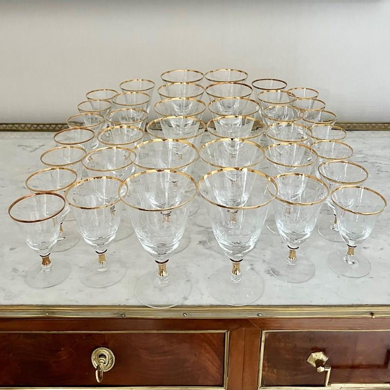 Suite Of 38 French Gold & Etched Wine Glasses-the-vintage-entertainer-c13bf7f3-57cf-429a-a2fe-9bf2582f33c3-main-638157981352397199.jpeg