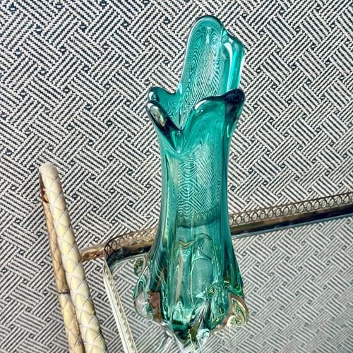 Vintage Murano Vase By Fratelli Toso, Italy C1960