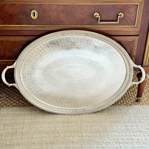 Outstanding Large Elkington Silver Plated Serving Tray