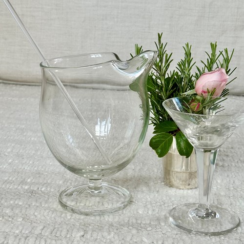 Holmgaard Glass Cocktail Mixing Jug & Stirrer C1953