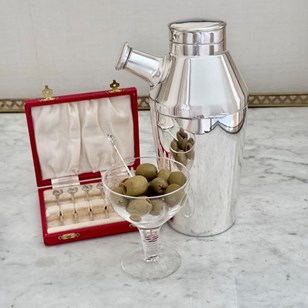 Art Deco silver plated side spout c...