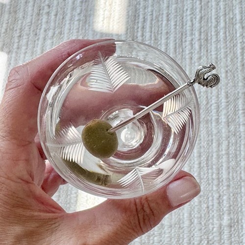 9 Art Deco Mini Cocktail Glasses By Stuart Crystal Circa 1930S