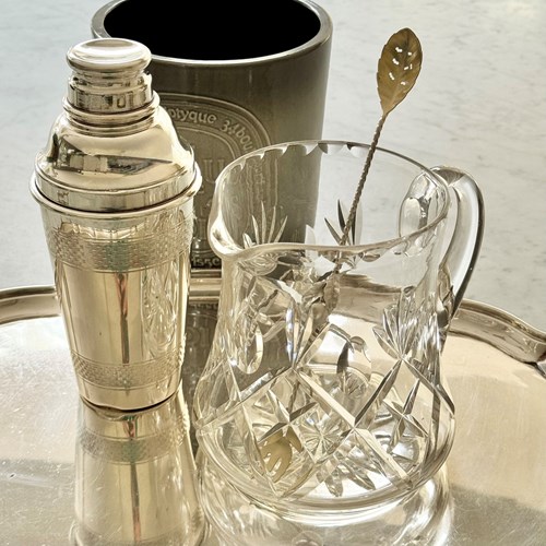 Large Classic Cut Crystal Cocktail Mixing Jug C1950