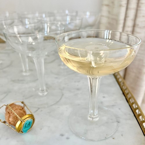 11 Hollow Stem Champagne Coupe Glasses