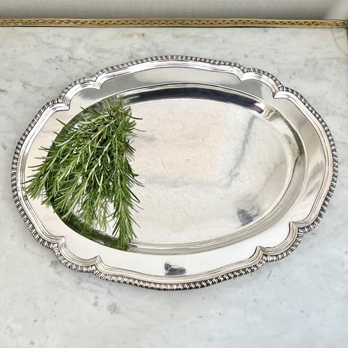 Superb Large Silver Plated Serving Tray C1900