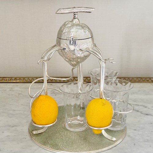 Rare Silver Plated Citrus Squeezer By Hukin & Heath