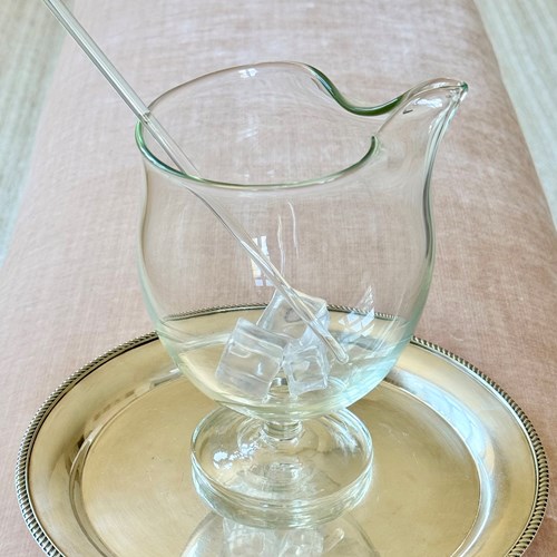 Holmgaard Glass Cocktail Mixing Jug & Stirrer C1953
