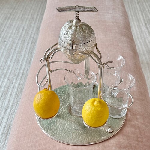 Rare Silver Plated Citrus Squeezer By Hukin & Heath