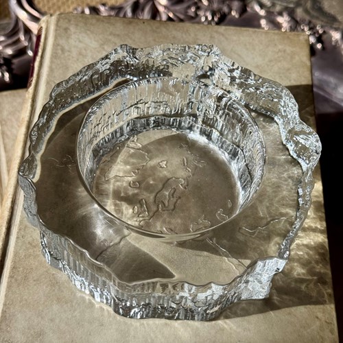 Tapio Wirkkala For Iitalla Atlas Glass Dish C1972