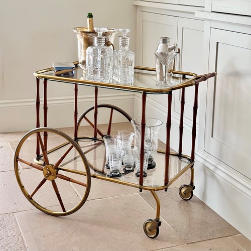 Superb Maison Jansen cocktail trolley C1960