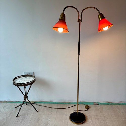 Midcentury Italian Floor Lamp, 2 Lights