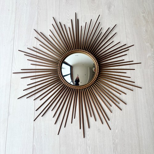 Large Vintage Chaty Vallauris Sunburst Mirror