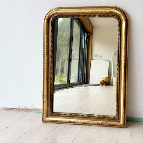 Antique Gilt Louis Philippe Arch Mirror