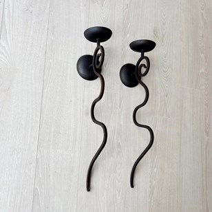 Pair Of French Iron Candle Sconces ...