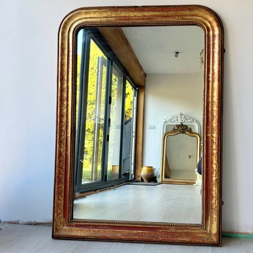 Antique French Louis Philippe Gilt Mirror