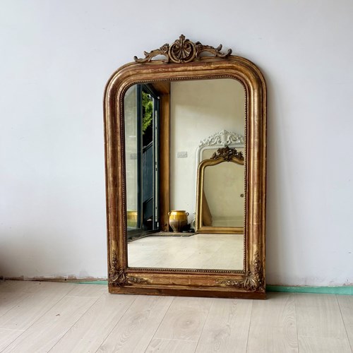Louis Philippe Antique French Arch Mirror
