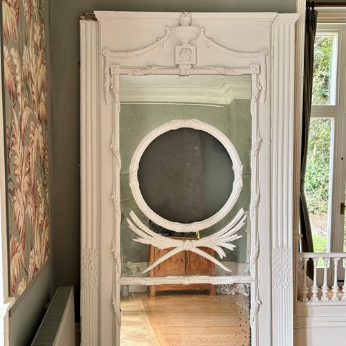 Large English Antique Mirror