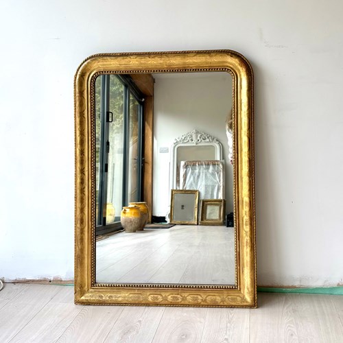 Antique French Louis Philippe Gilt Mirror