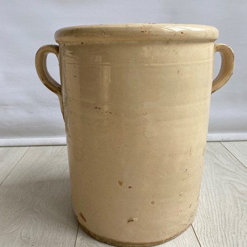Large Antique Italian Confit Pot