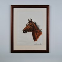 Leon Danchin Horse Engraving 