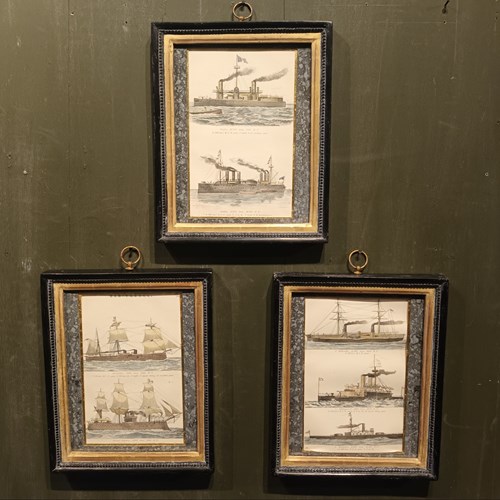 19Th Century Ship Engravings