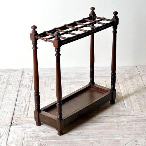 An Edwardian Heals Of London Walnut Stick Or Umbrella Stand