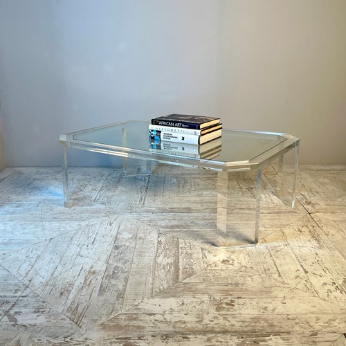 David Lange 1970'S Lucite Coffee Table