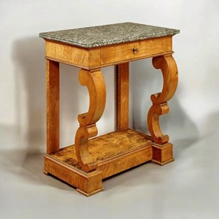 A Continental Marble Topped Console...