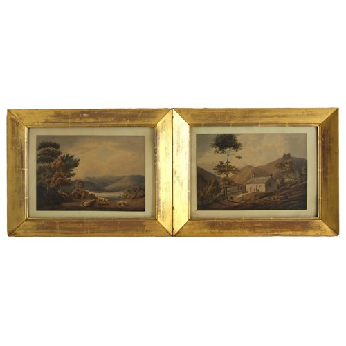 Pair Of C19th English School Framed Watercolours 