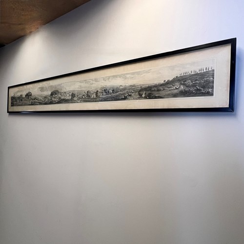 A Large Antique Engraving 'Panoramic View Of Tunbridge Wells' 