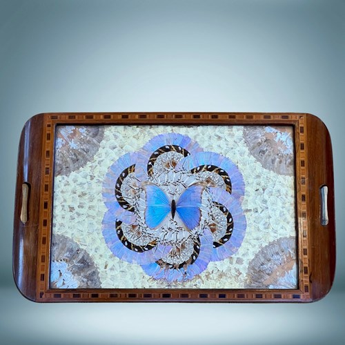 Antique Butterfly Tray