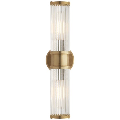 Ralph Lauren Natural Brass Allen Double Light Sconce RL 2082NB