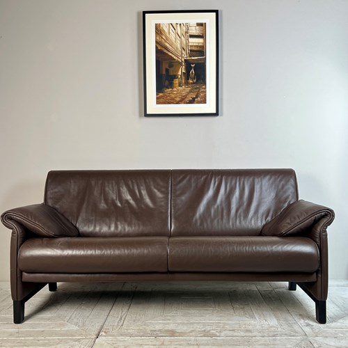 A De Sede Two Seater Leather Sofa
