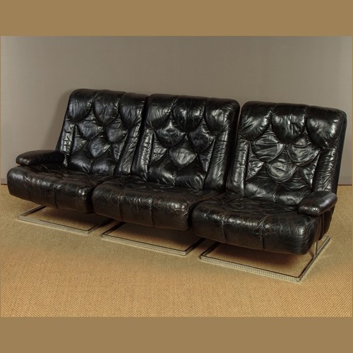 Vintage Tetrad Modular Leather Sofa