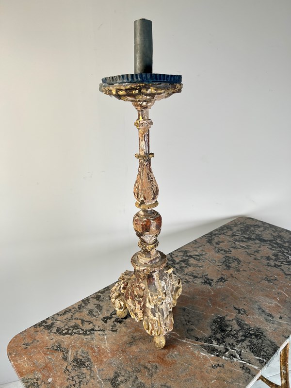 A Good C18th Time Worn Candle Stick-tinker-toad-img-6840-main-638213939590739939.JPG