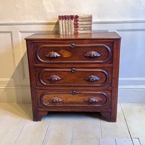 American Oak Three-Drawer Chest, C.1880–90