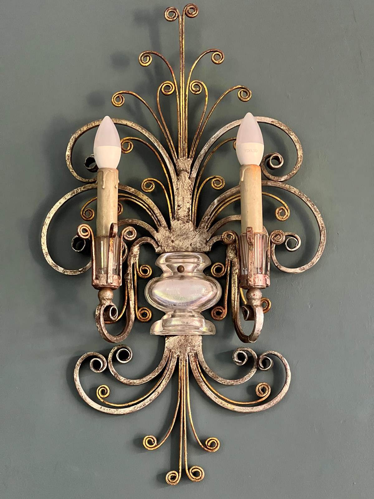 Banci Firenze Gilt Iron And Crystal Wall Light - Decorative Collective