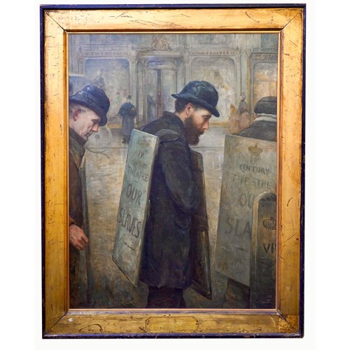 Felix Stone Moscheles (1833–1917) – Our Slaves – Monumental Victorian Social  Oil Painting