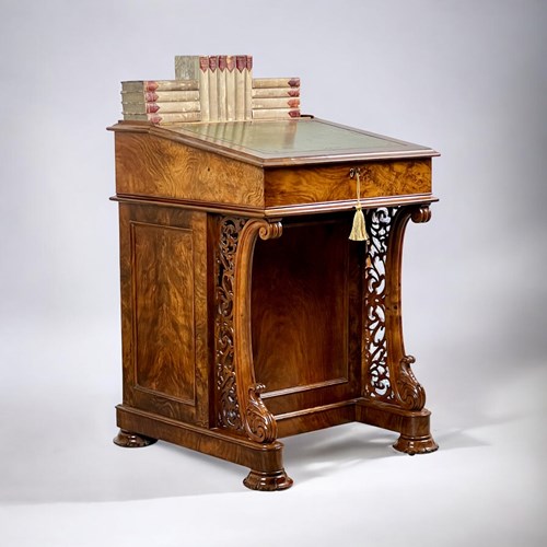 A Victorian Walnut Davenport Desk By Wilkinson & Son, London