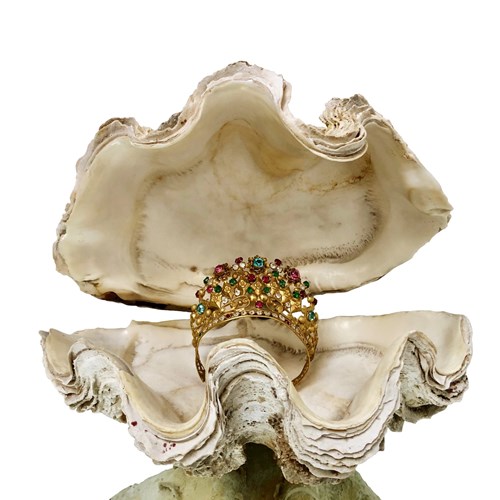 A Glorious Antique French Santo's Crown, 1850'S