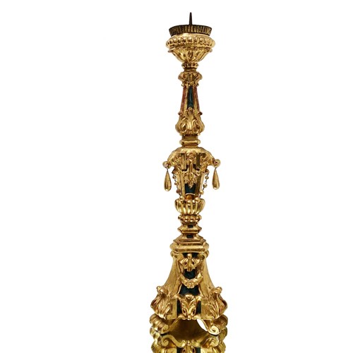 A Grand French Baroque Candleholder, 1700'S